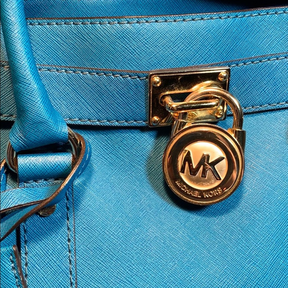 NWOT Michael Kors Hamilton Large leather bag - Picture 3 of 13